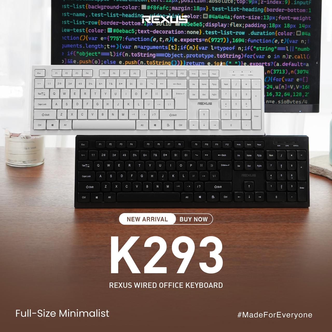 Solusi Meja Kerja Rapi dan Efisien? Jawabannya Rexus K293!