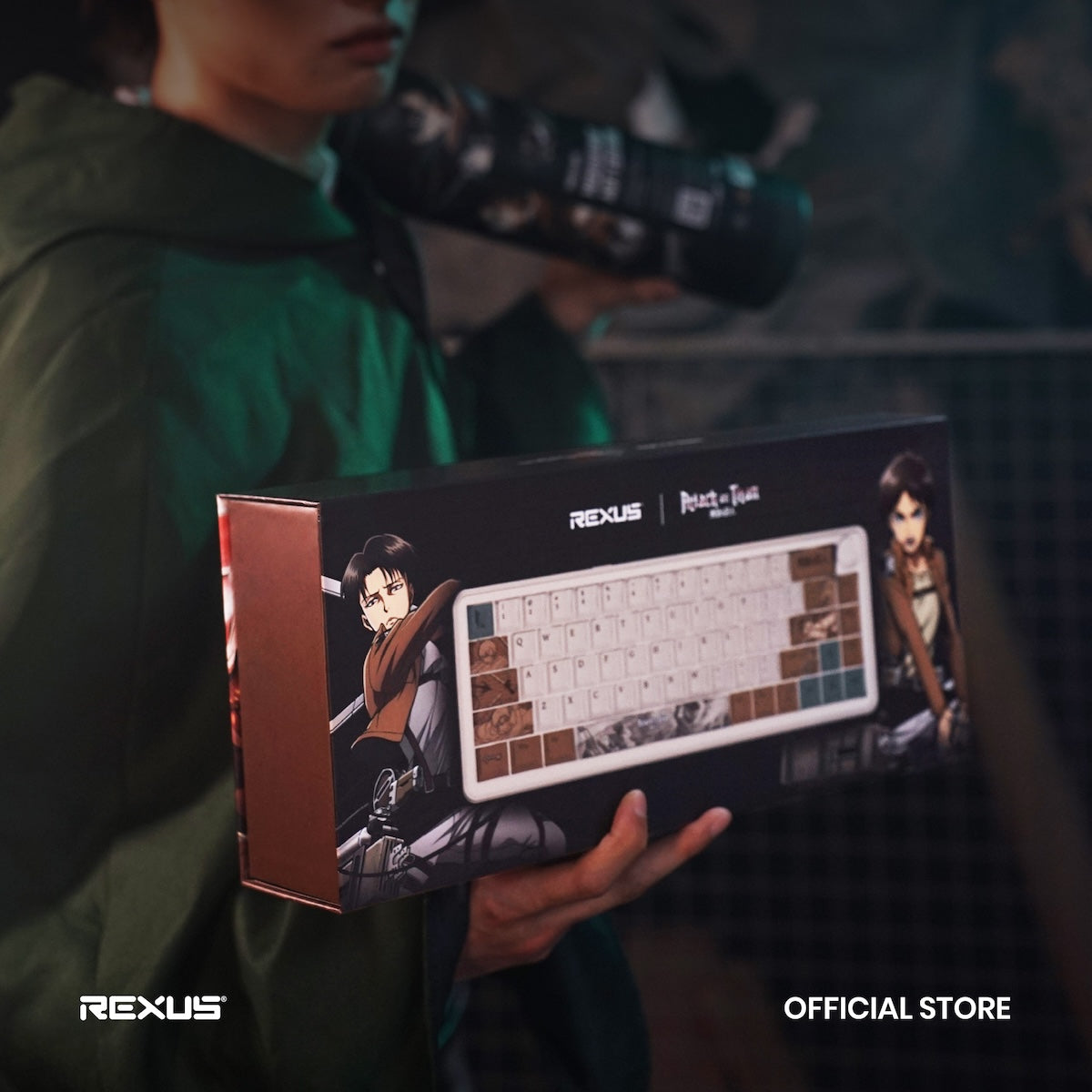 Rexus x Attack on Titan - Keyboard Gaming Mechanical Hotswap Aether 65