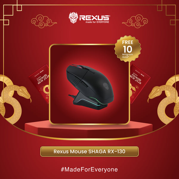 Rexus Mouse Gaming Wireless SHAGA RX-130