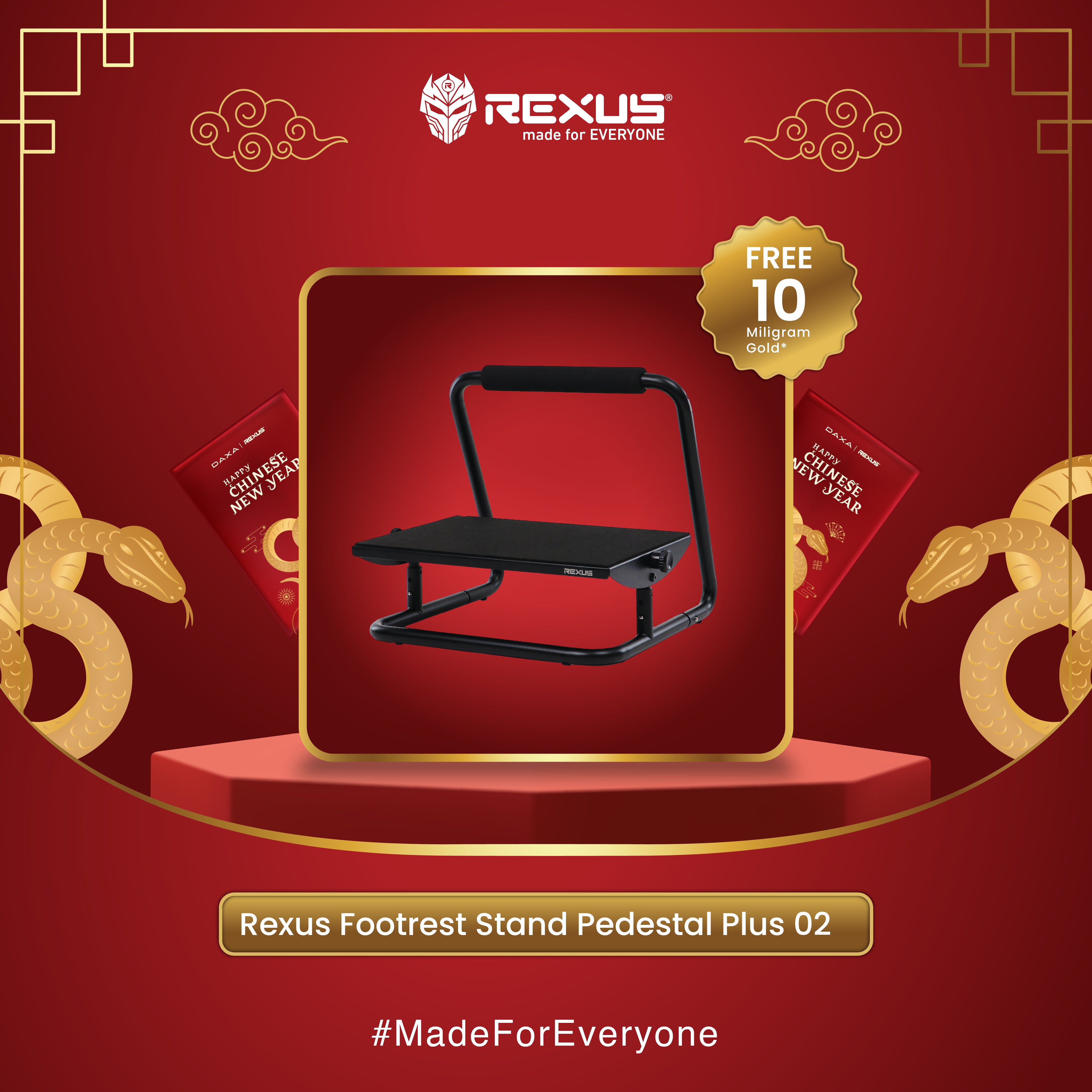 Rexus Ergonomic Footrest Stand Pedestal Plus 02