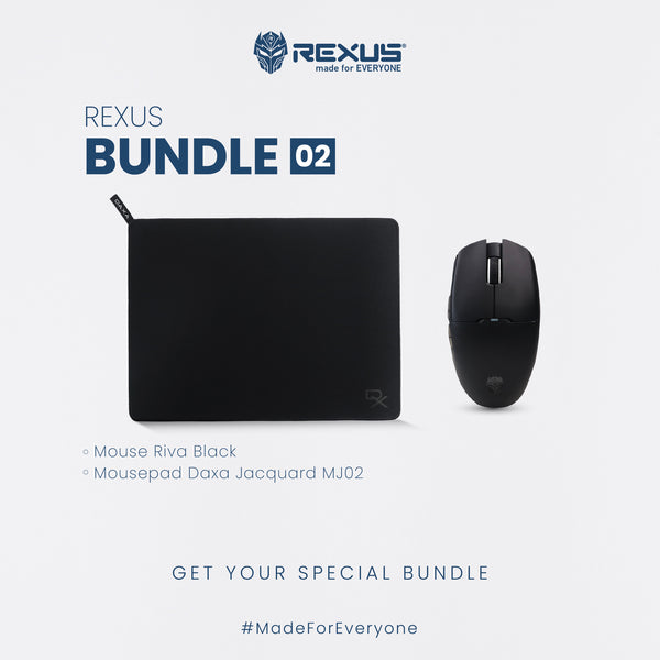 Rexus Bundle 02 - Mouse Gaming Wireless + Mousepad Jacquard