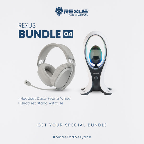Rexus Bundle 04 - Headset Gaming + Stand RGB