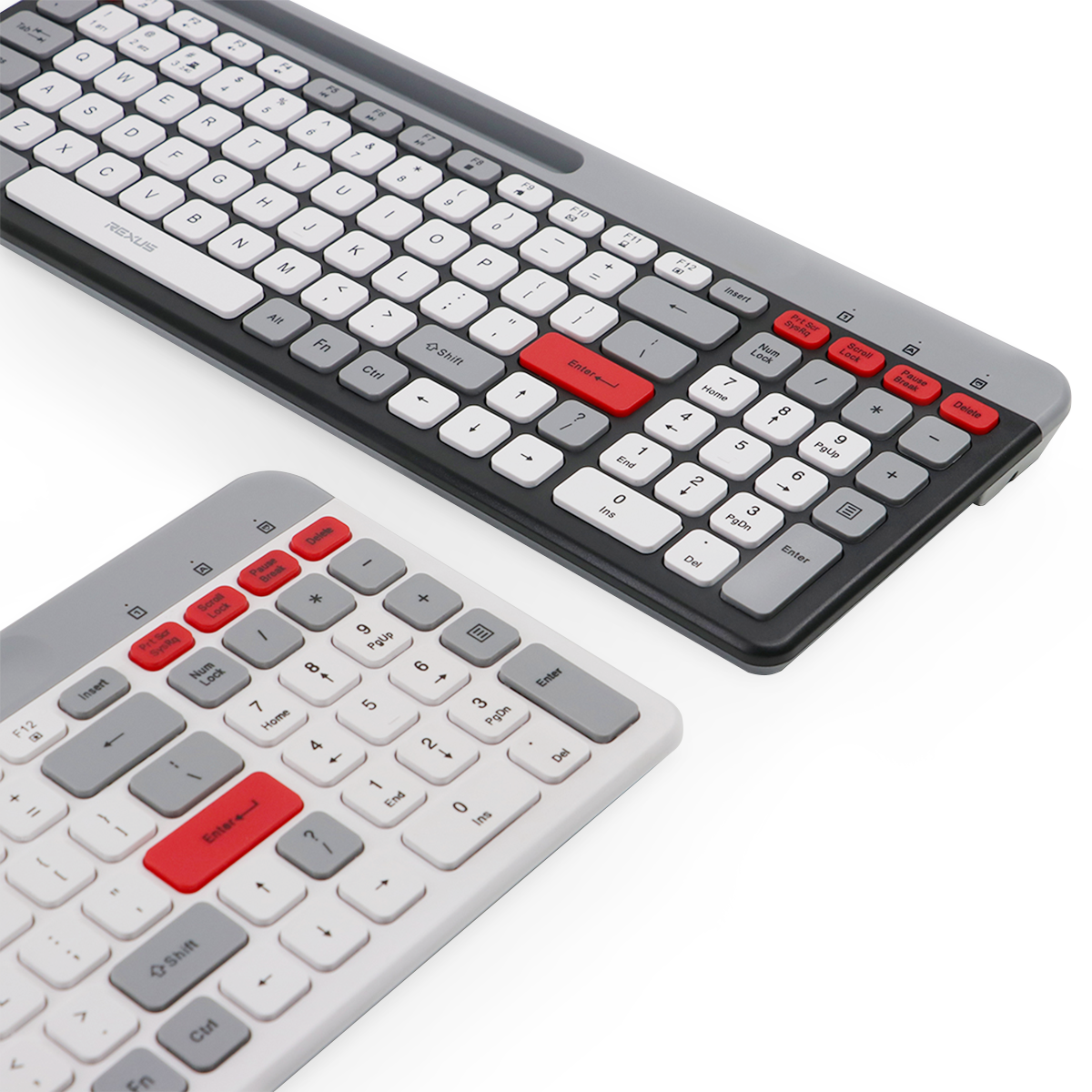 Computer Keyboard Dual Key Rexus Keyboard Dual Connection Mosaic KB02