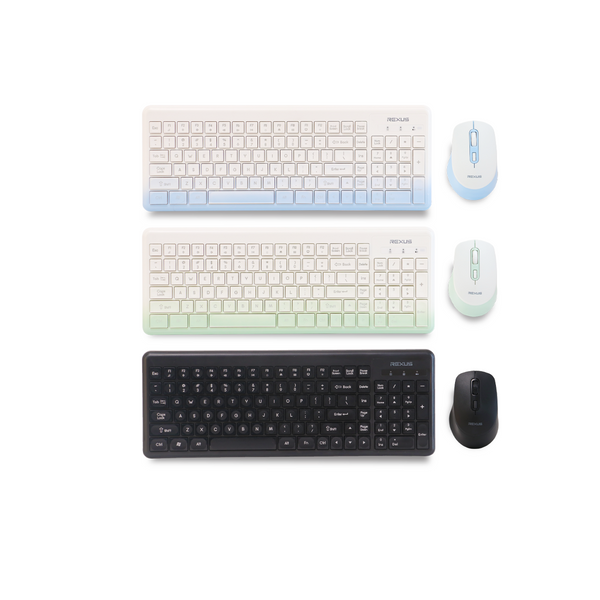 Rexus Keyboard Mouse Wireless KM10 Combo