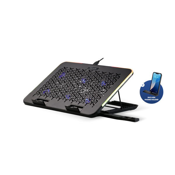 Rexus B145 Cooling Pad Breeze Laptop Multifungsi RGB