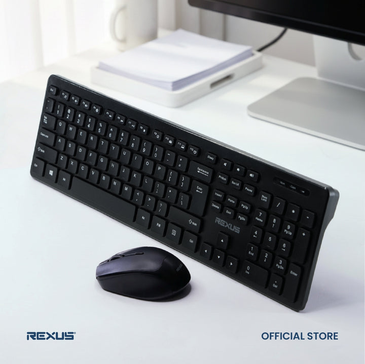 Rexus Keyboard Mouse Wireless KM8 Combo