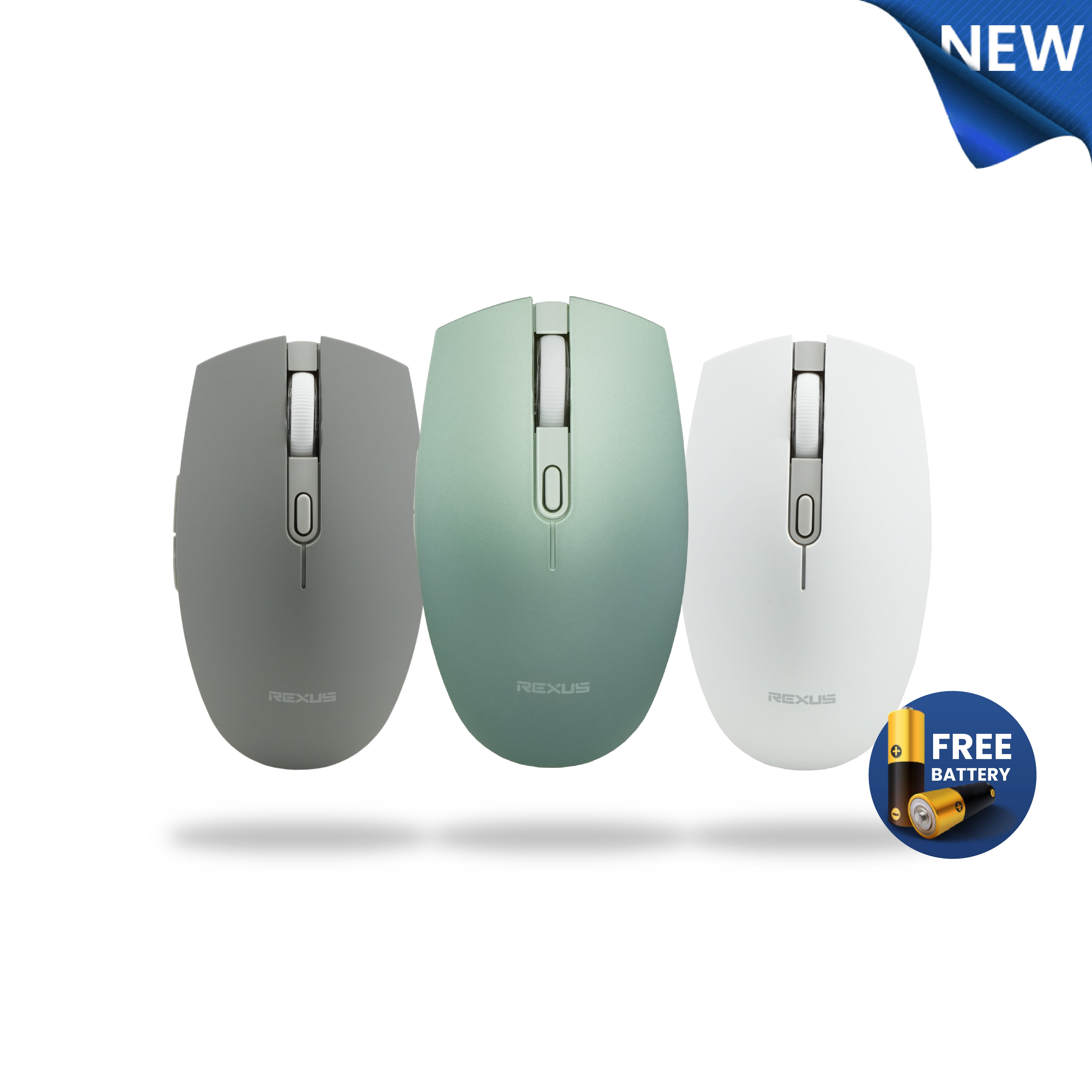 Rexus Q60 Wireless Office Mouse Silent Click Up to 3 Years Battery Lif