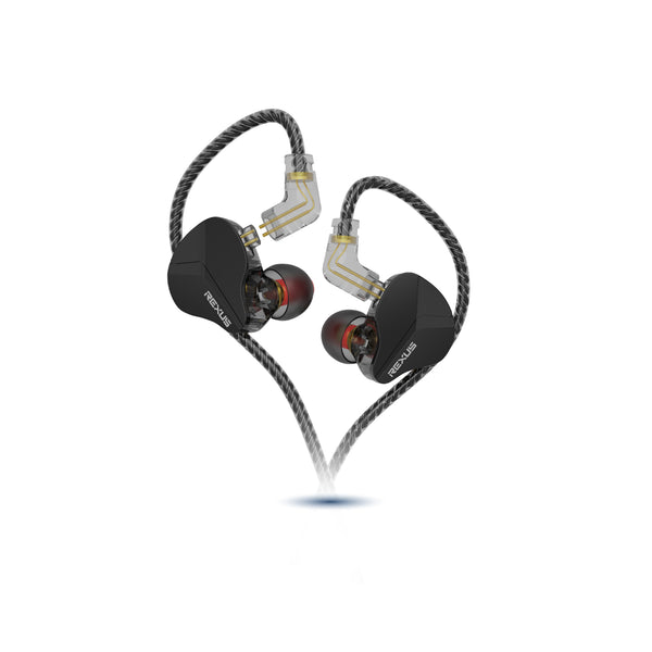 Rexus EM100 In Ear Monitor Earphone 10mm Dynamic Driver - IEM with Mic