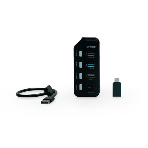 Rexus USB Hub 3.1 H332 7 Port + Converter Type C