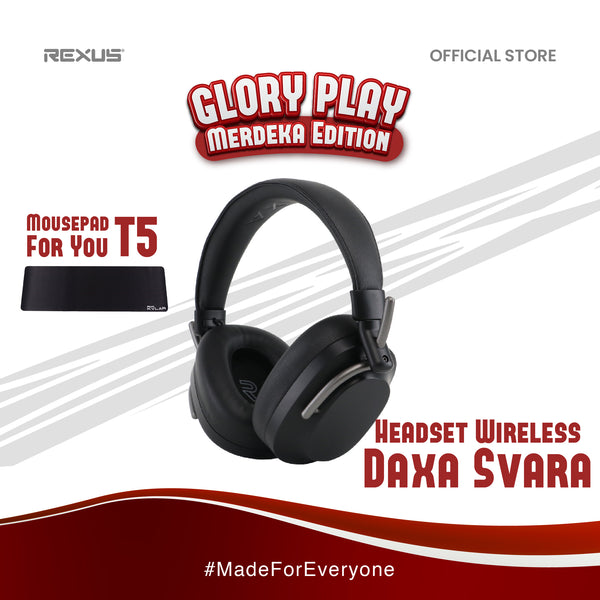 (FREE Mousepad T5) Rexus Headset Daxa Svara