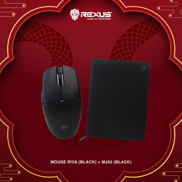 Rexus Bundle 02 - Mouse Gaming Wireless + Mousepad Jacquard